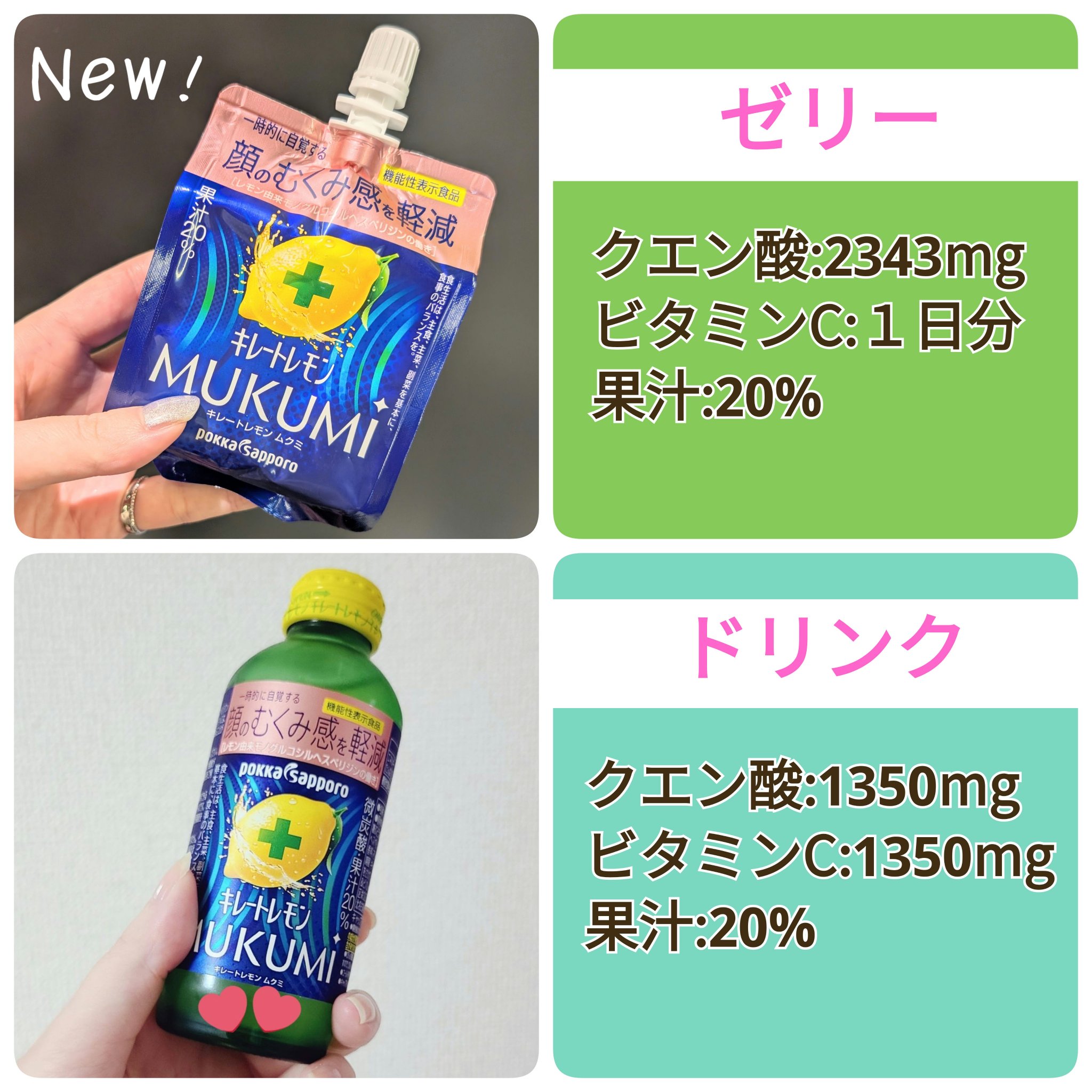 キレートレモンMUKUMI/Pokka Sapporo (ポッカサッポロ)/美容ドリンクを使ったクチコミ（2枚目）