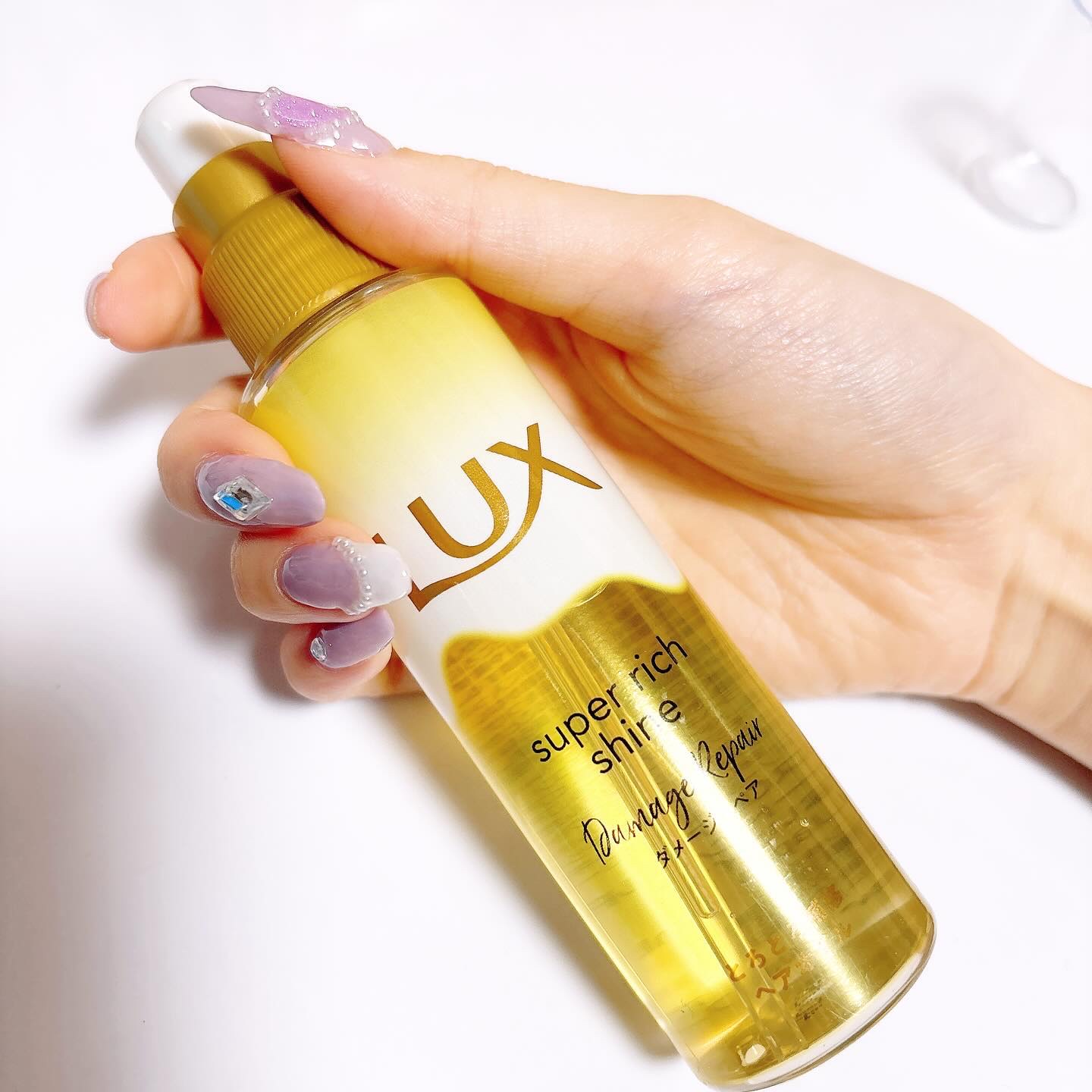 スーパーリッチシャイン ダメージリペア とろとろ補修ヘアオイル/LUX/ヘアオイルを使ったクチコミ（2枚目）