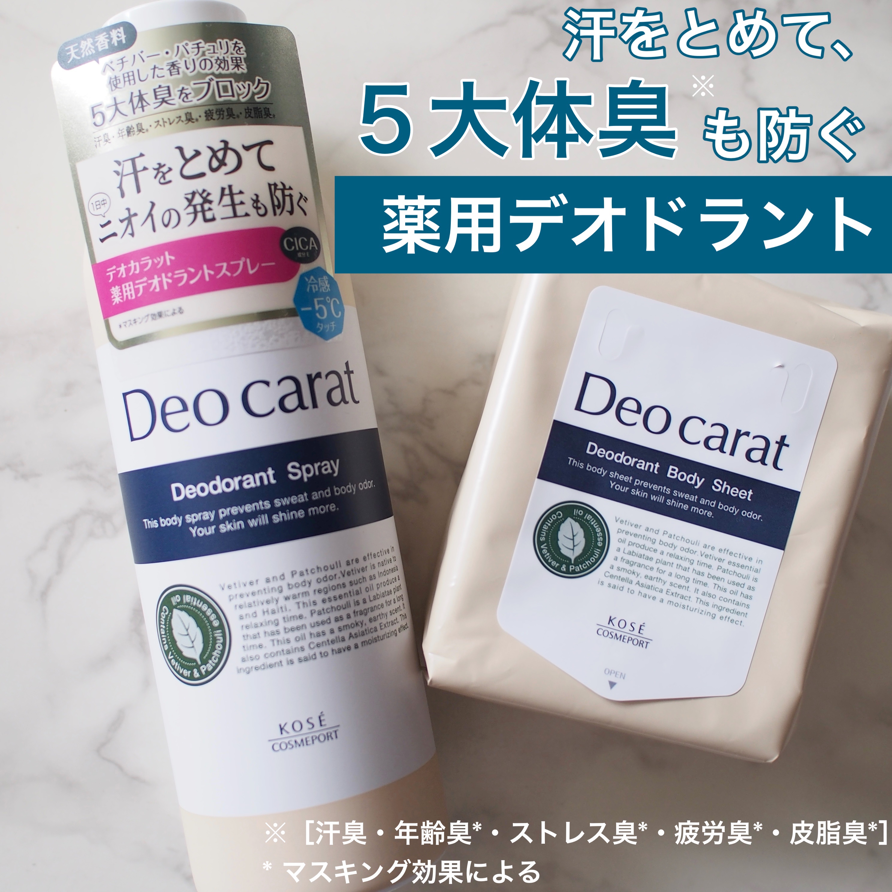 デオカラット 薬用デオドラント ボディシート/デオカラット/ボディシートを使ったクチコミ（1枚目）