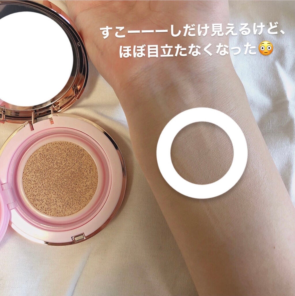 ピンクティーツリーカバークッション/APLIN/クッションファンデーションを使ったクチコミ(4枚目)