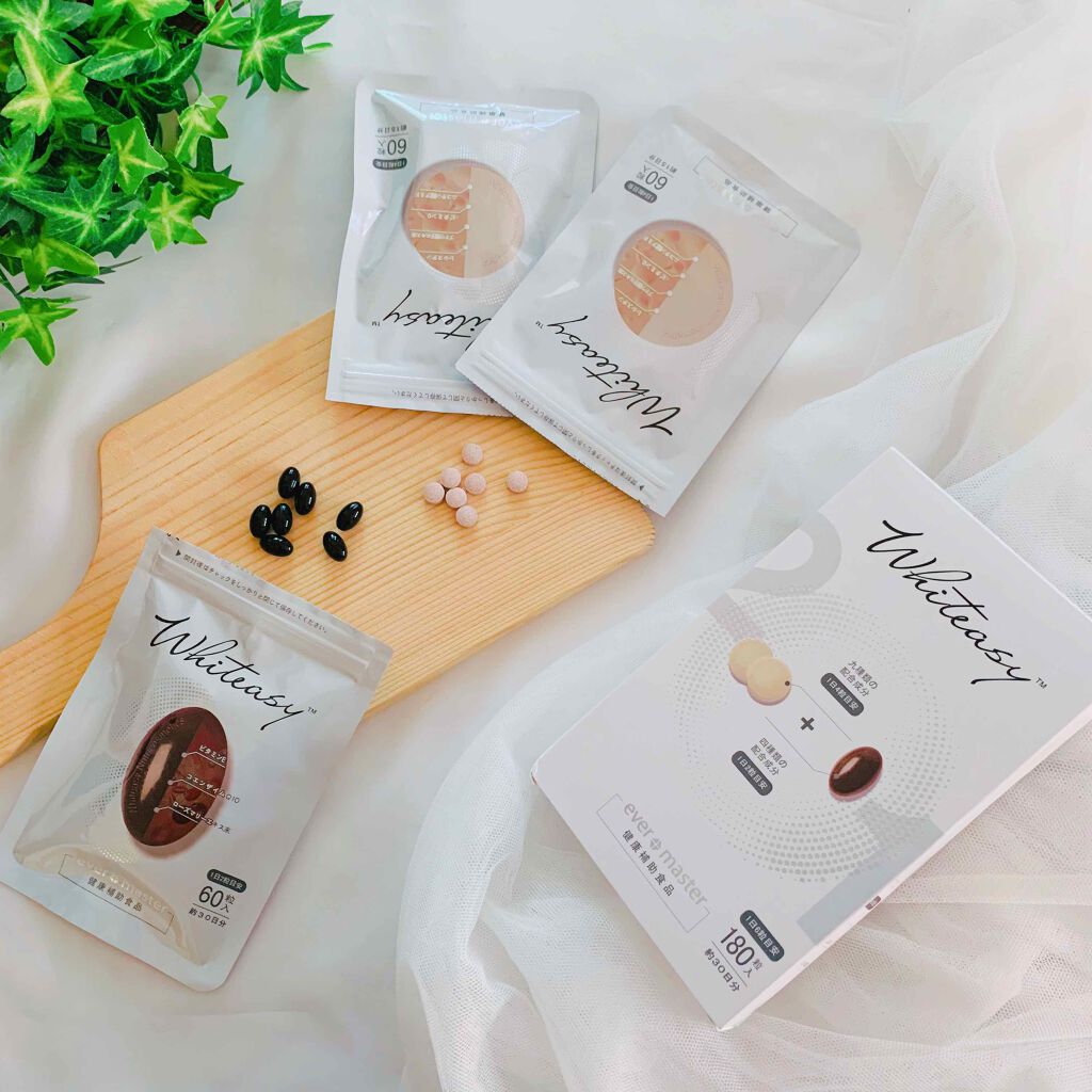 Whiteasy L-シスチン・ビタミンE含有加工食品/合一製薬/美容サプリメントを使ったクチコミ（1枚目）