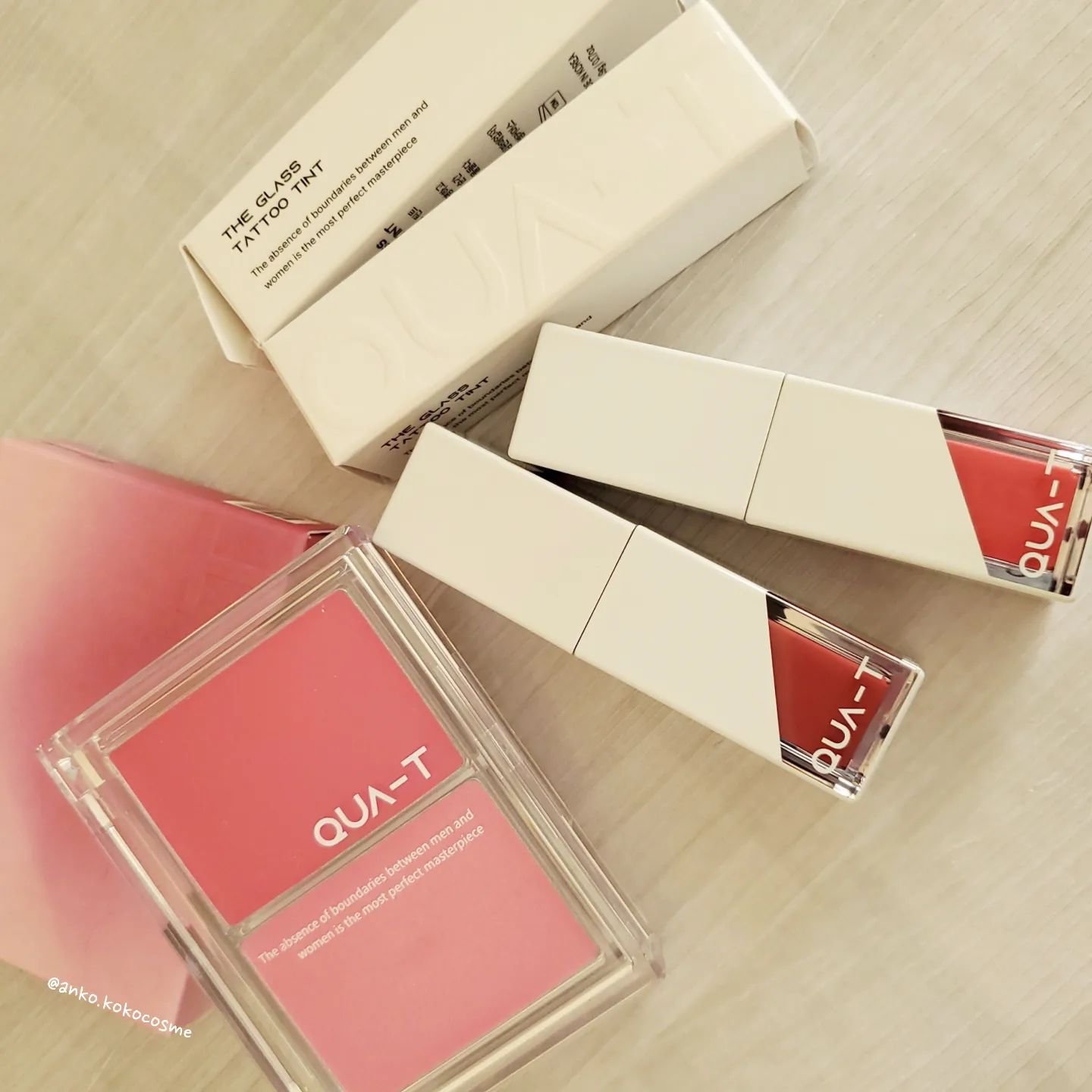 ザグラスタトゥーティント/QUA-T/リップティントを使ったクチコミ（1枚目）