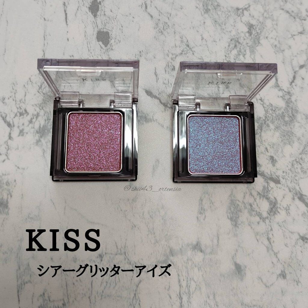 シアー グリッターアイズ/KiSS/単色アイシャドウを使ったクチコミ(1枚目)
