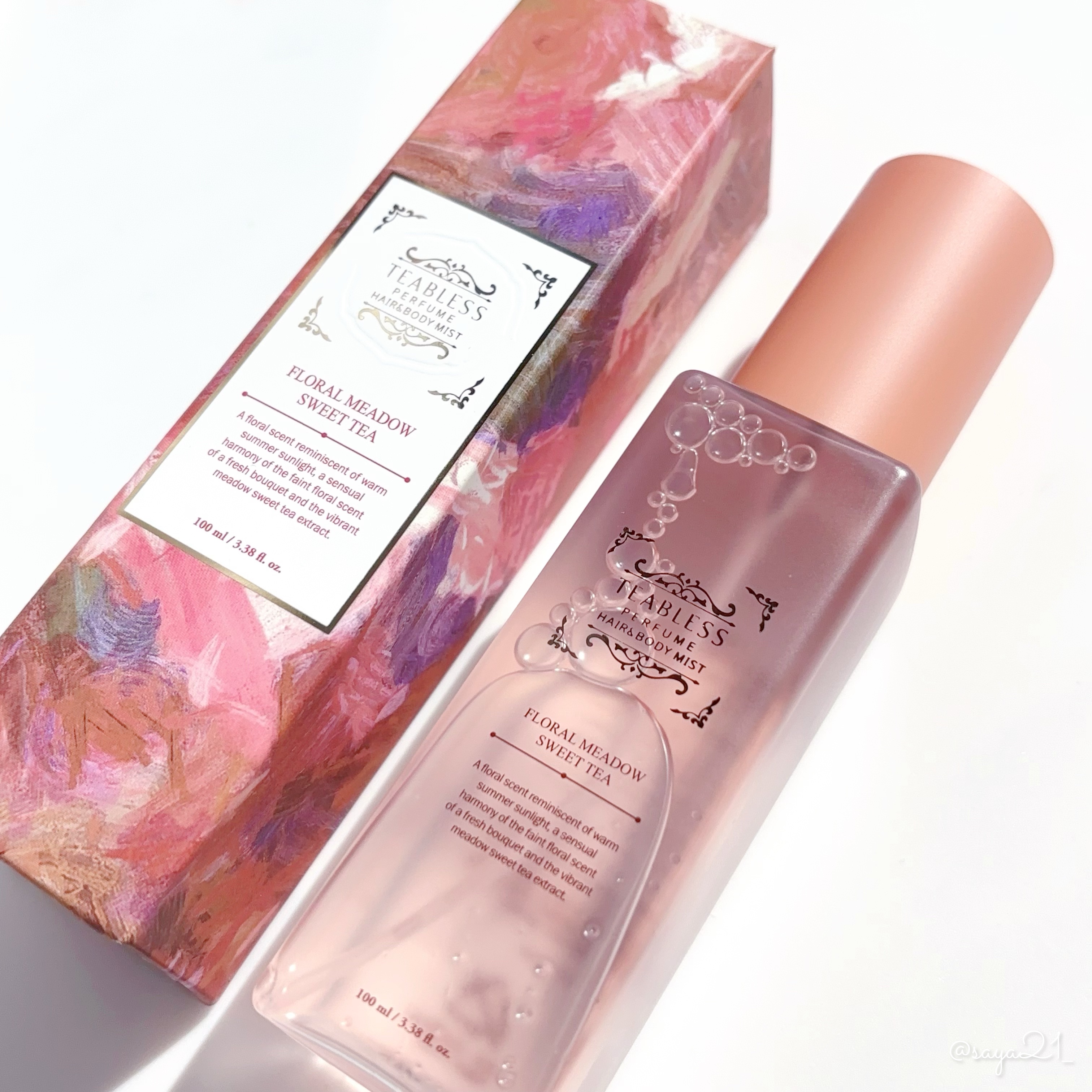 パヒュームヘア&ボディミスト フローラルメドウスウィートティー/TEABLESS/ヘアミストを使ったクチコミ（1枚目）