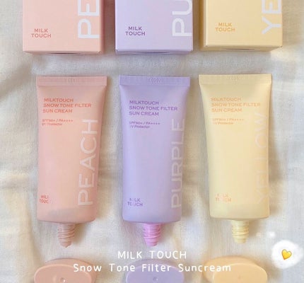スノートーンフィルターサンクリーム/Milk Touch/日焼け止めクリームを使ったクチコミ(1枚目)