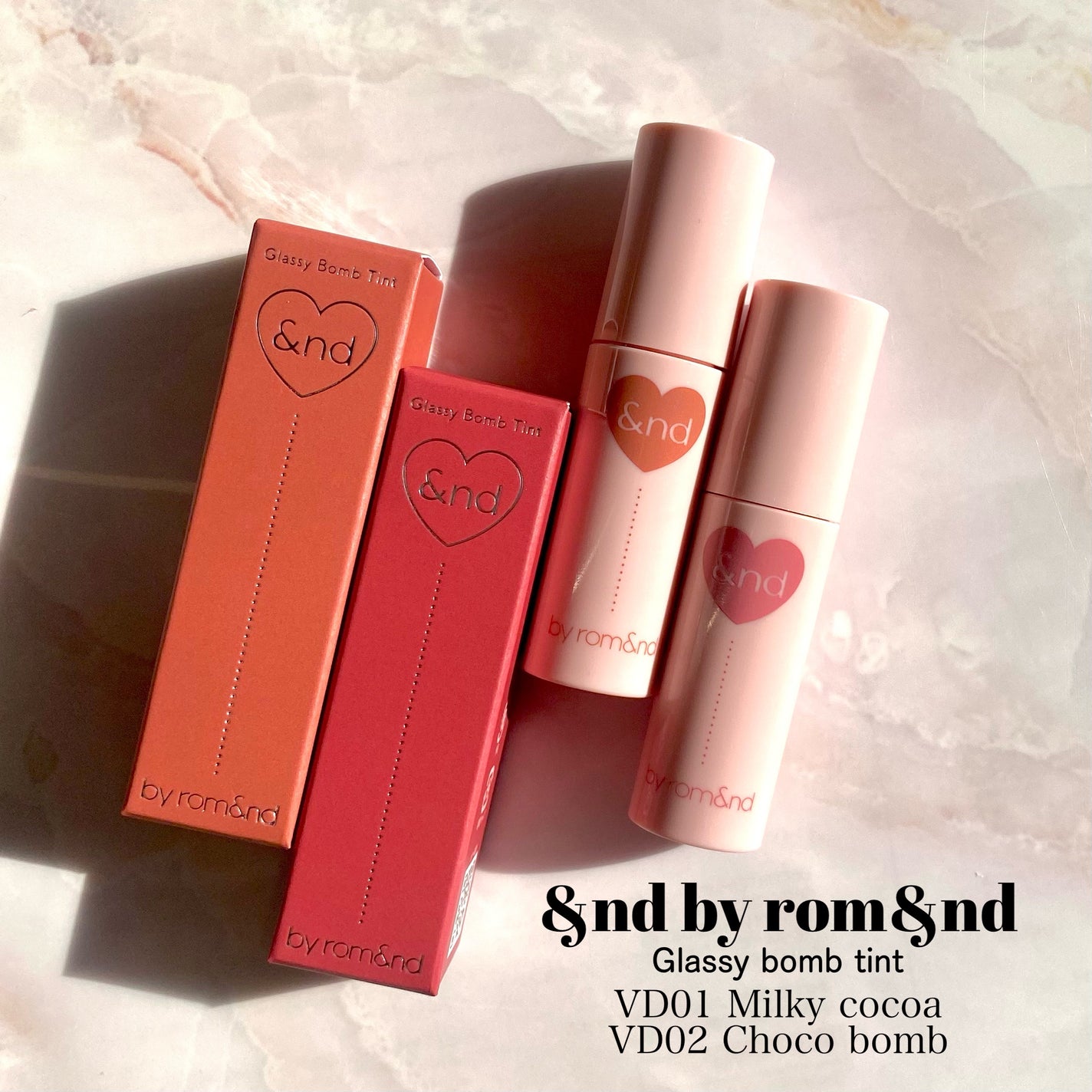 アンドバイロムアンド グラッシーボムティント/&nd by rom&nd/リップティントを使ったクチコミ(2枚目)
