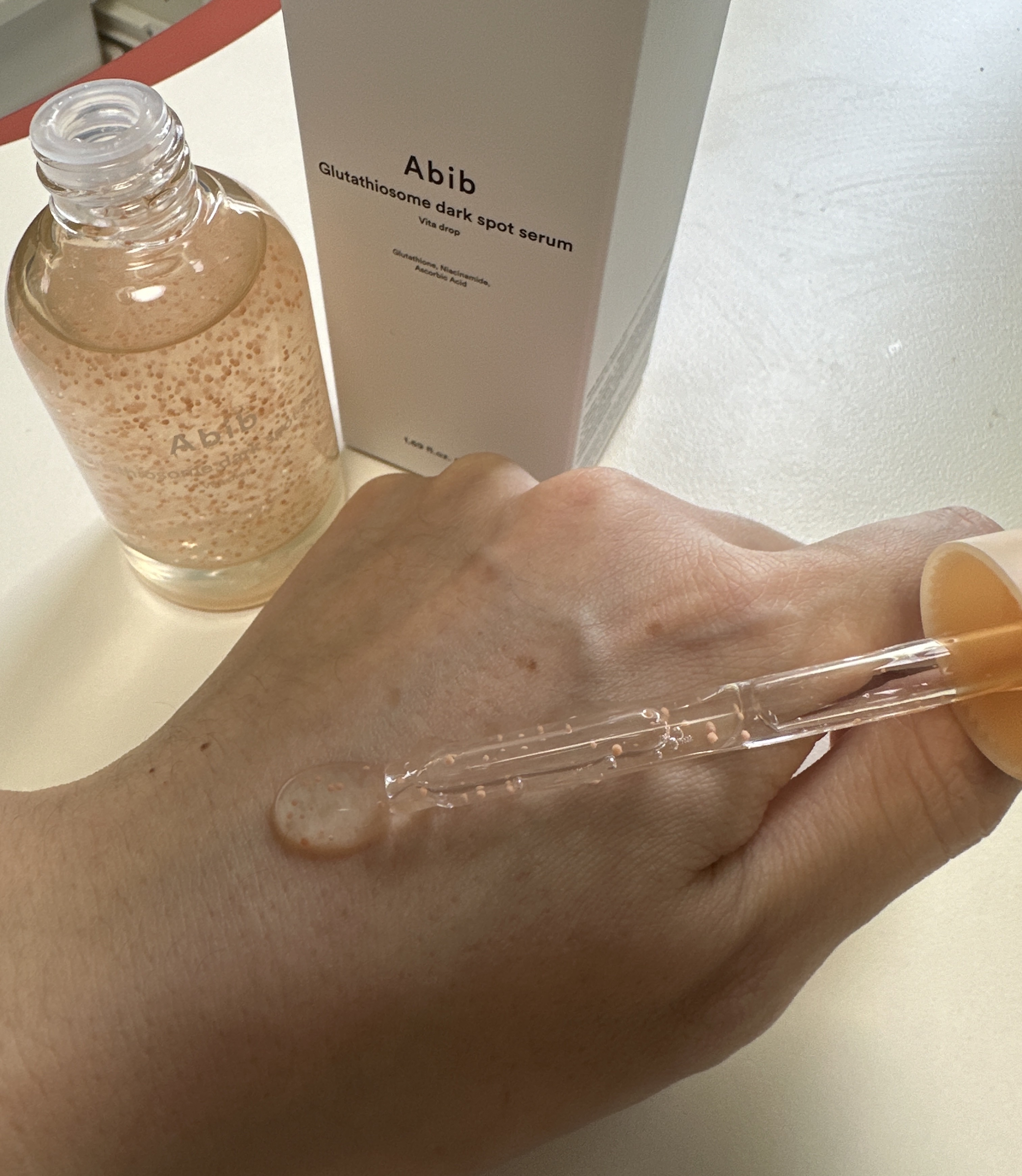 グルタチオンソームダークスポットセラムビタドロップ/Abib /美容液を使ったクチコミ（3枚目）