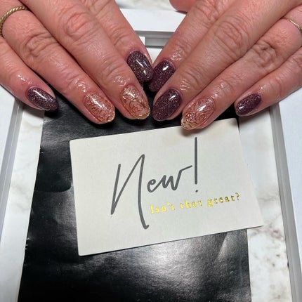 cst on LIPS 「※まだ復活・再開していません🙇♀️#冬ネイル#ミラーネイル#..」(4枚目)