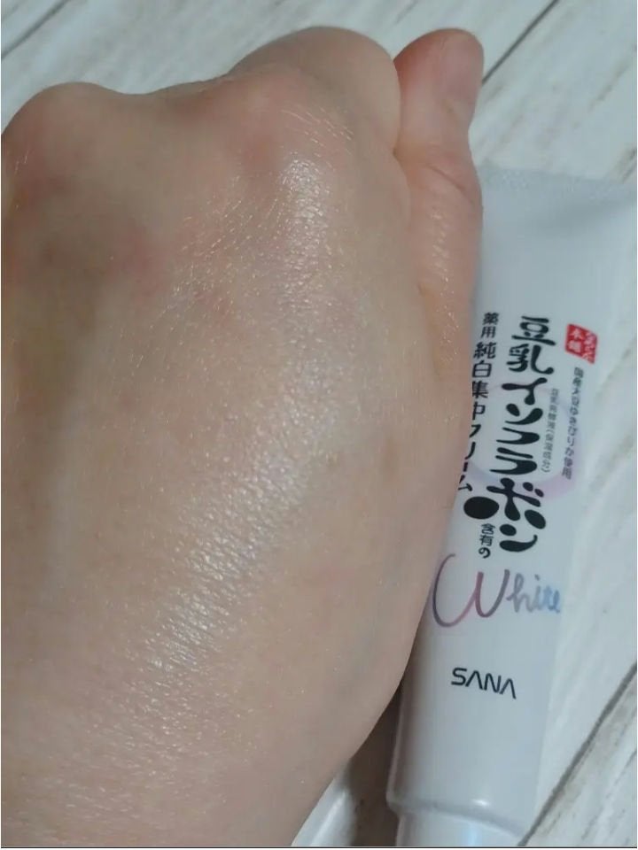 薬用美白スポッツクリーム/なめらか本舗/フェイスクリームを使ったクチコミ(3枚目)