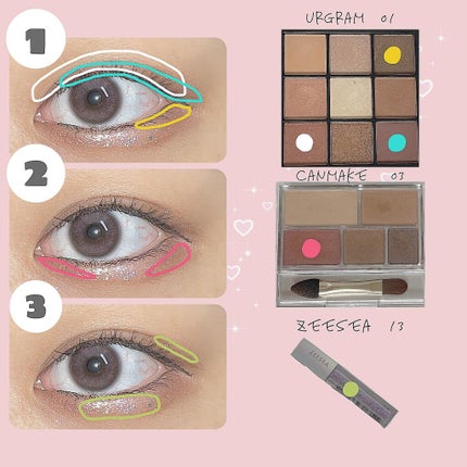 ダイヤモンドシリーズ 星空リキッドアイシャドウ/ZEESEA/リキッドアイシャドウを使ったクチコミ(2枚目)