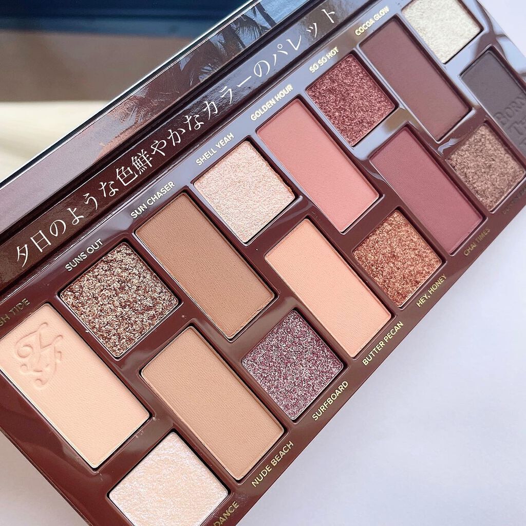 ボーン ディス ウェイ ザ ナチュラル ヌード アイシャドウ パレット/Too Faced/アイシャドウパレットを使ったクチコミ(2枚目)