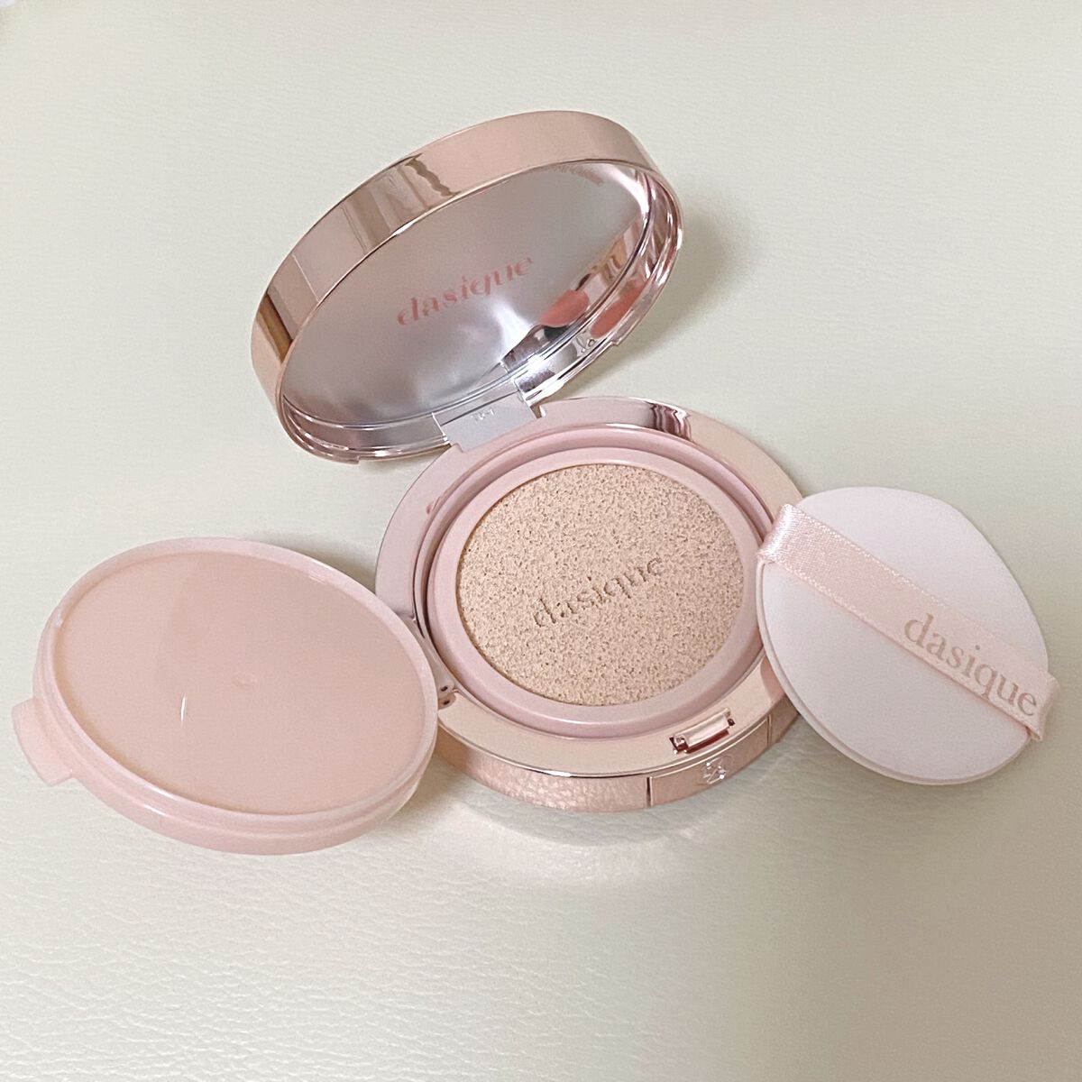 エアーブラーフィットクッション 21N ヌーディベージュ/dasique/クッションファンデーションを使ったクチコミ（3枚目）