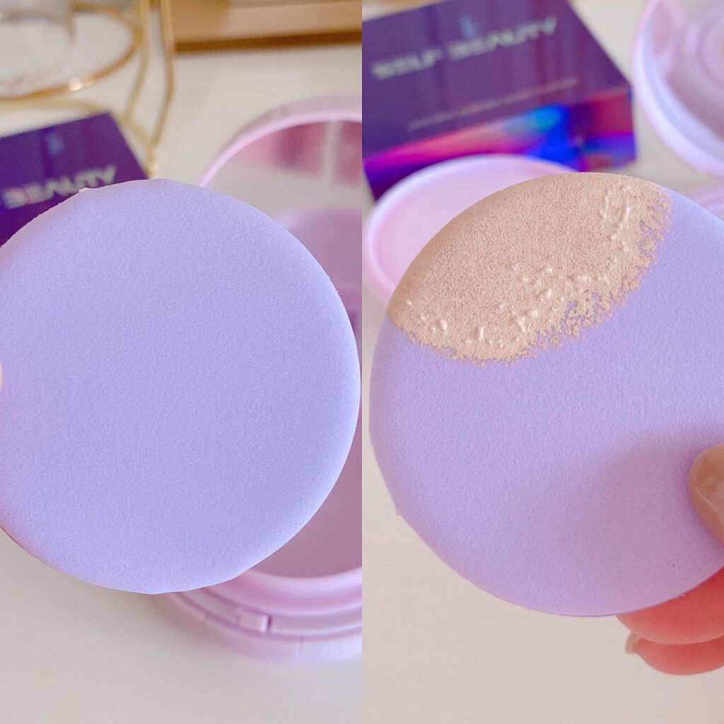 ユニコーン オーロラ光彩クッション/SELF BEAUTY/クッションファンデーションを使ったクチコミ(4枚目)