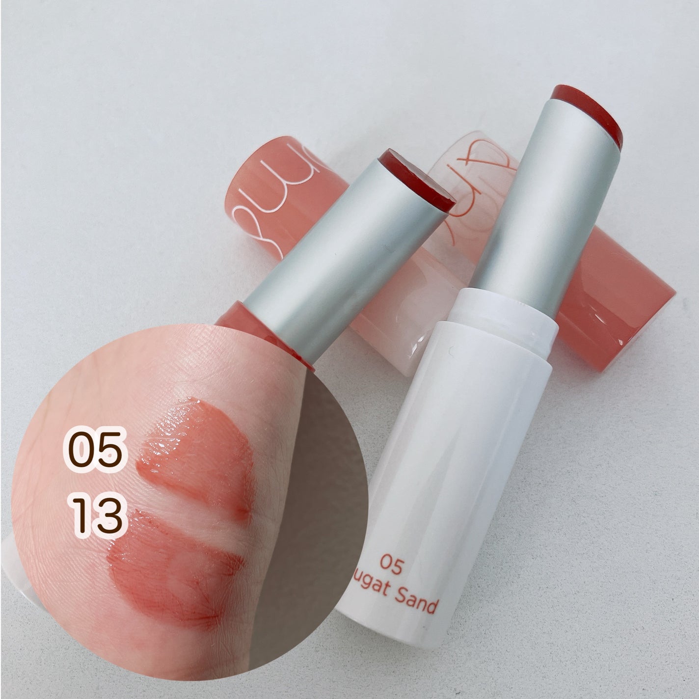 グラスティングメルティングバーム/rom&nd/リップバームを使ったクチコミ(5枚目)