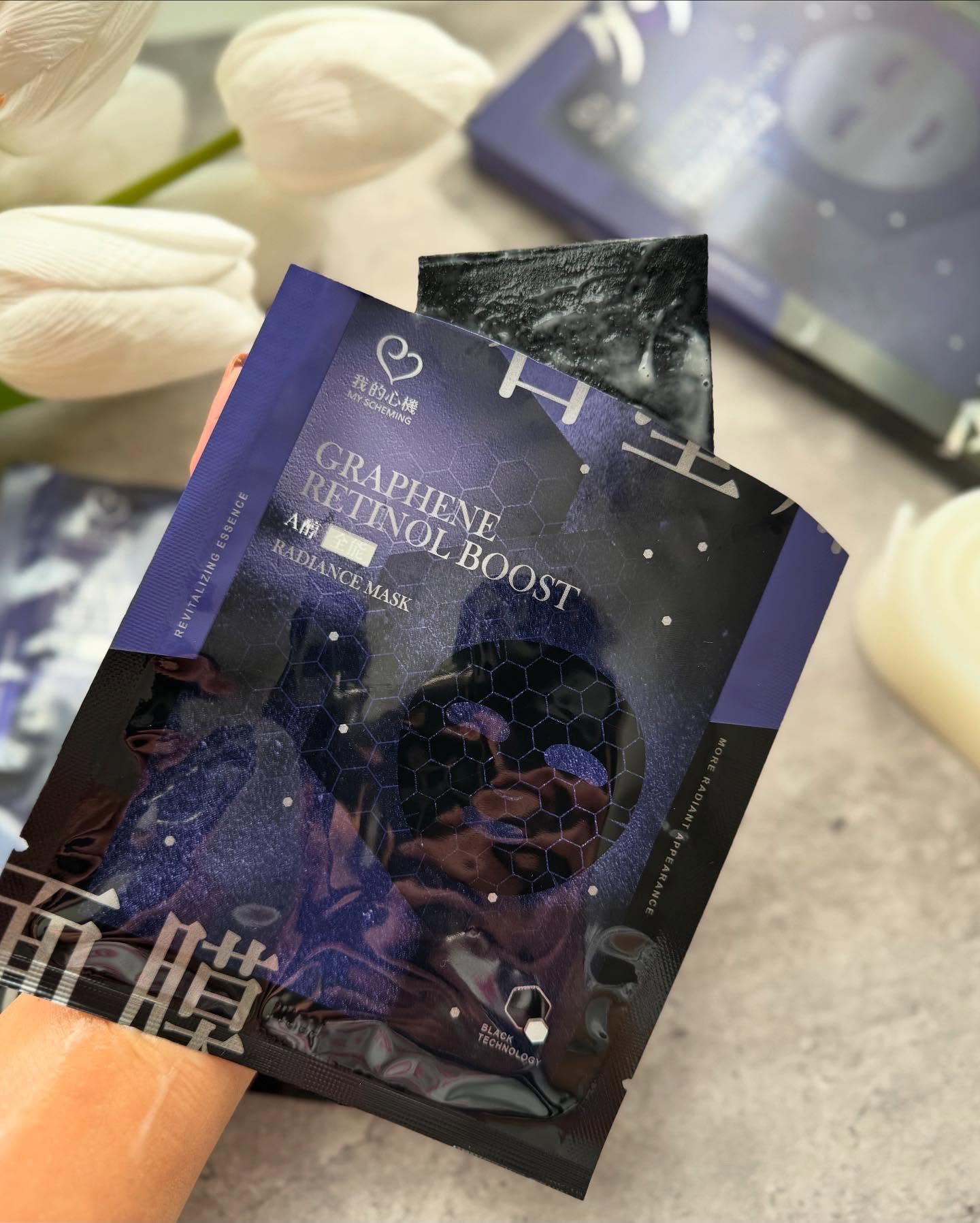 グラフェン×レチノール 全方位フェイシャルマスク/我的心機/シートマスク・パックを使ったクチコミ（2枚目）