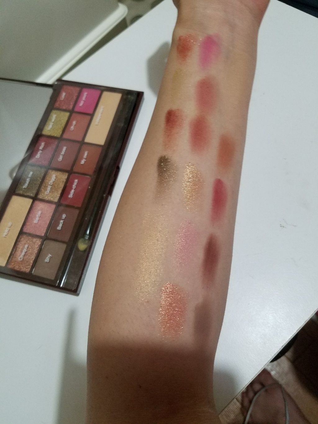 アイラブチョコレート/MAKEUP REVOLUTION/アイシャドウパレットを使ったクチコミ(3枚目)