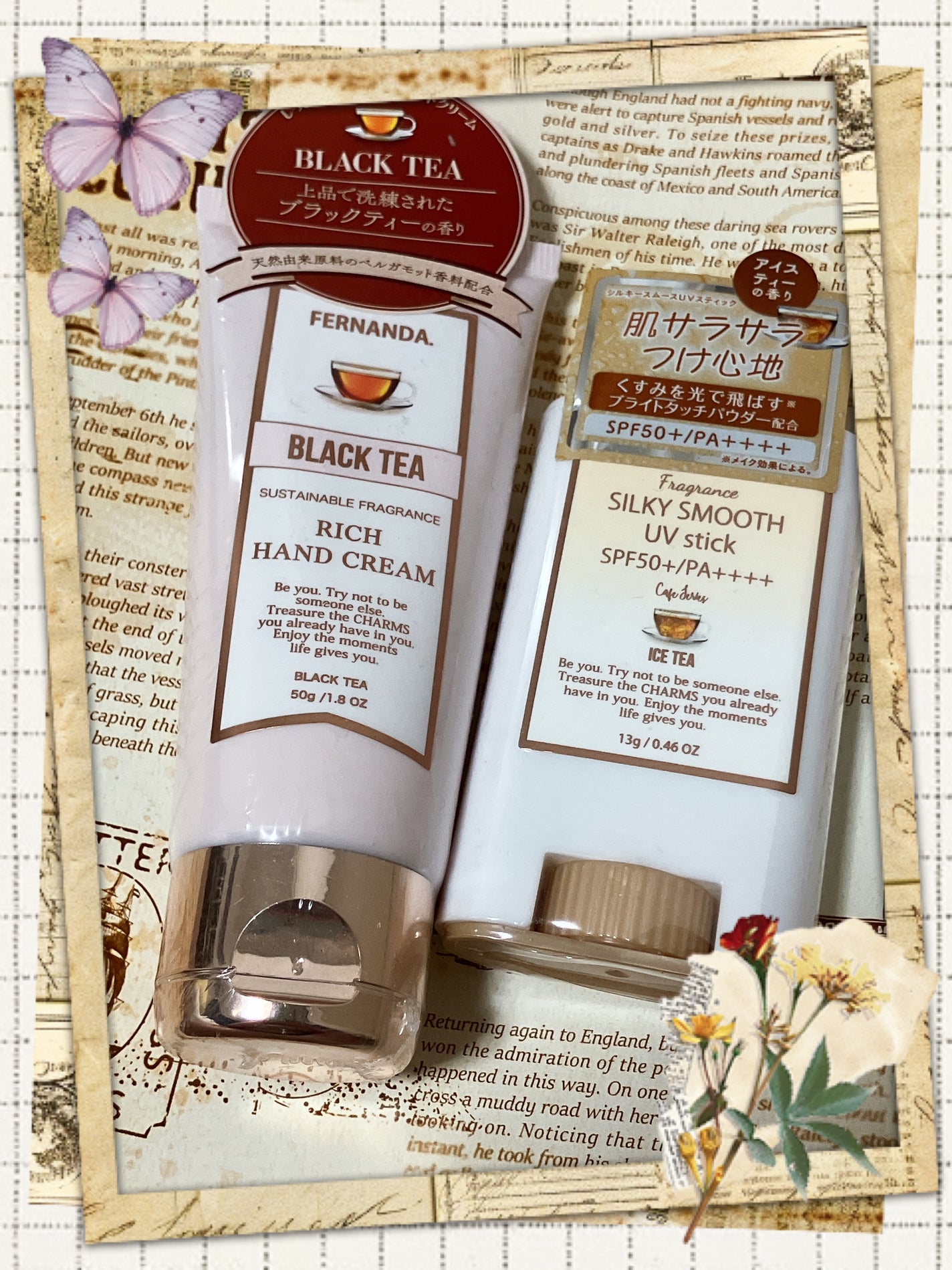 フレグランスリッチハンドクリーム(ブラックティー)/フェルナンダ/ハンドクリームを使ったクチコミ(2枚目)