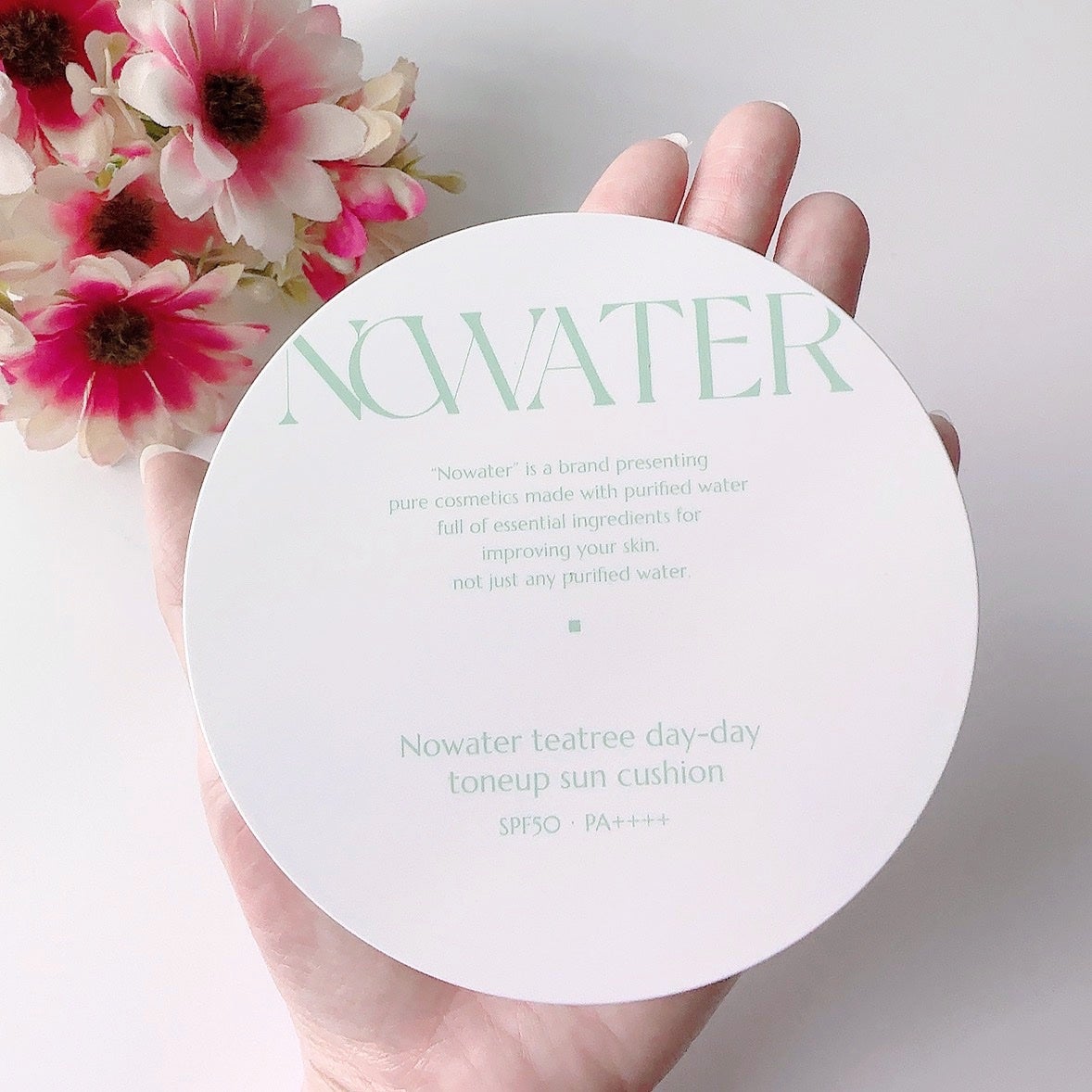 ティーツリーデイデイトーンアップサンクッション/NOWATER/日焼け止めローションを使ったクチコミ(7枚目)