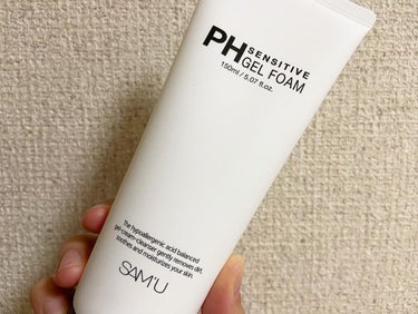 SAM'U PH センシティブジェルフォームのクチコミ「❤️敏感肌さんにおすすめのフォーム洗顔❤️
.
.
SAM'U
PH センシティブジェルフォー.....」（2枚目）