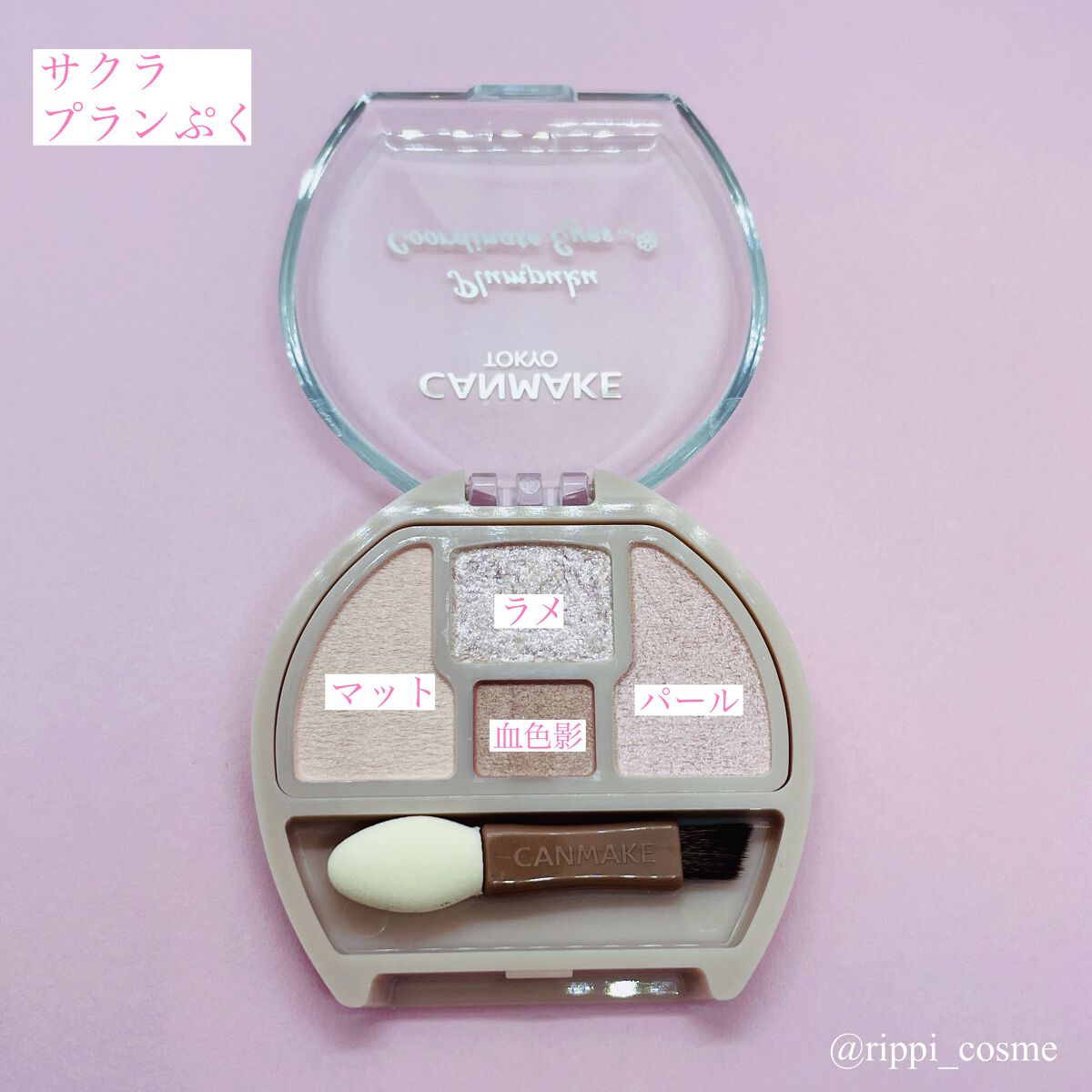 プランぷくコーデアイズ/キャンメイク/パウダーアイシャドウを使ったクチコミ(2枚目)