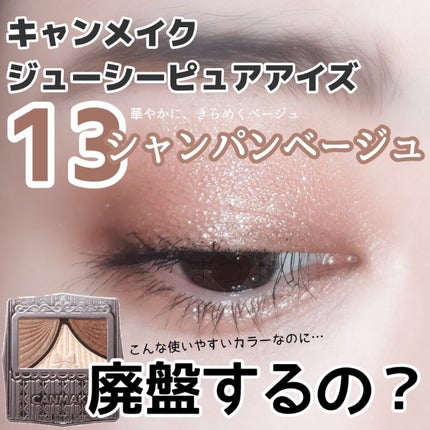ジューシーピュアアイズ/キャンメイク/アイシャドウパレットを使ったクチコミ(1枚目)