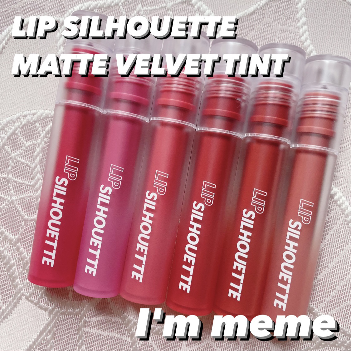 リップシルエットマットベルベットティント/i’m meme/リップティントを使ったクチコミ（1枚目）