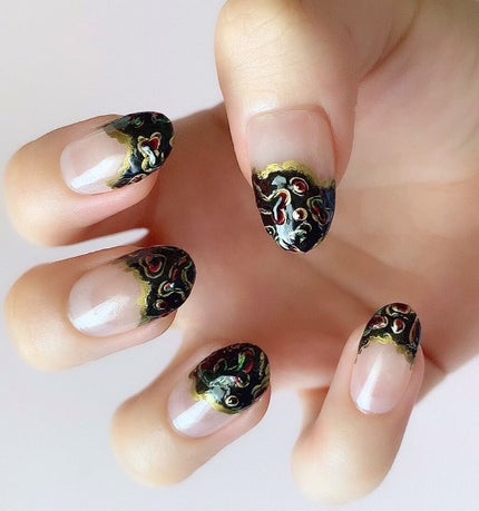 ジェルネイル ゴールド/セリア/ジェルネイルを使ったクチコミ(3枚目)