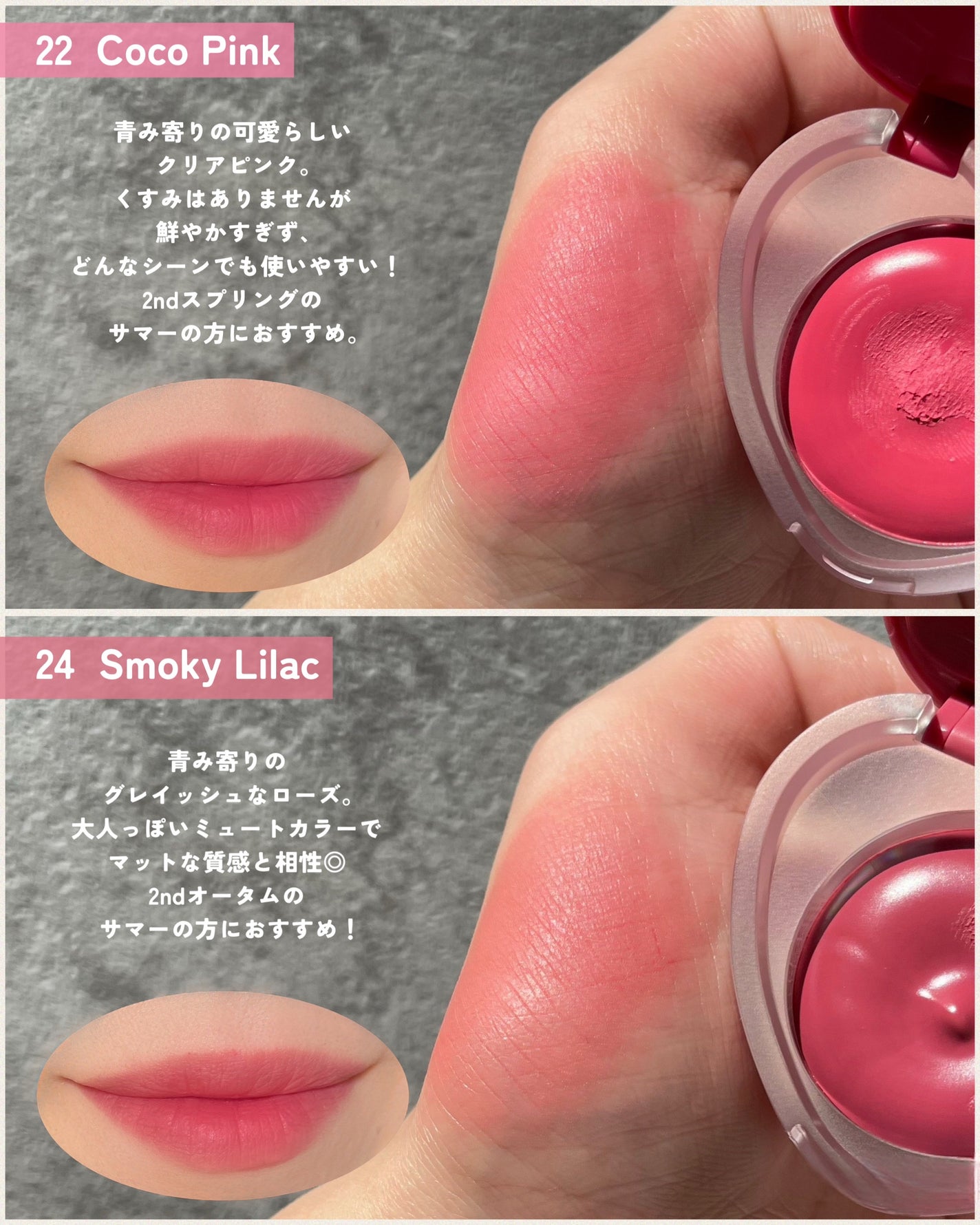 スフレカラーポット/dasique/口紅を使ったクチコミ(4枚目)