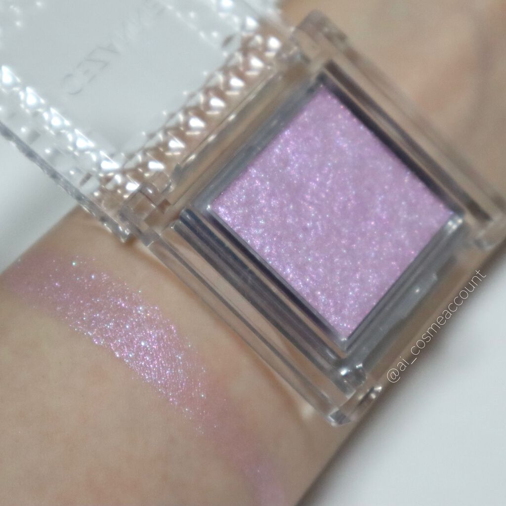 シングルカラーアイシャドウ 05 ピュアラベンダー/CEZANNE/単色アイシャドウを使ったクチコミ（2枚目）