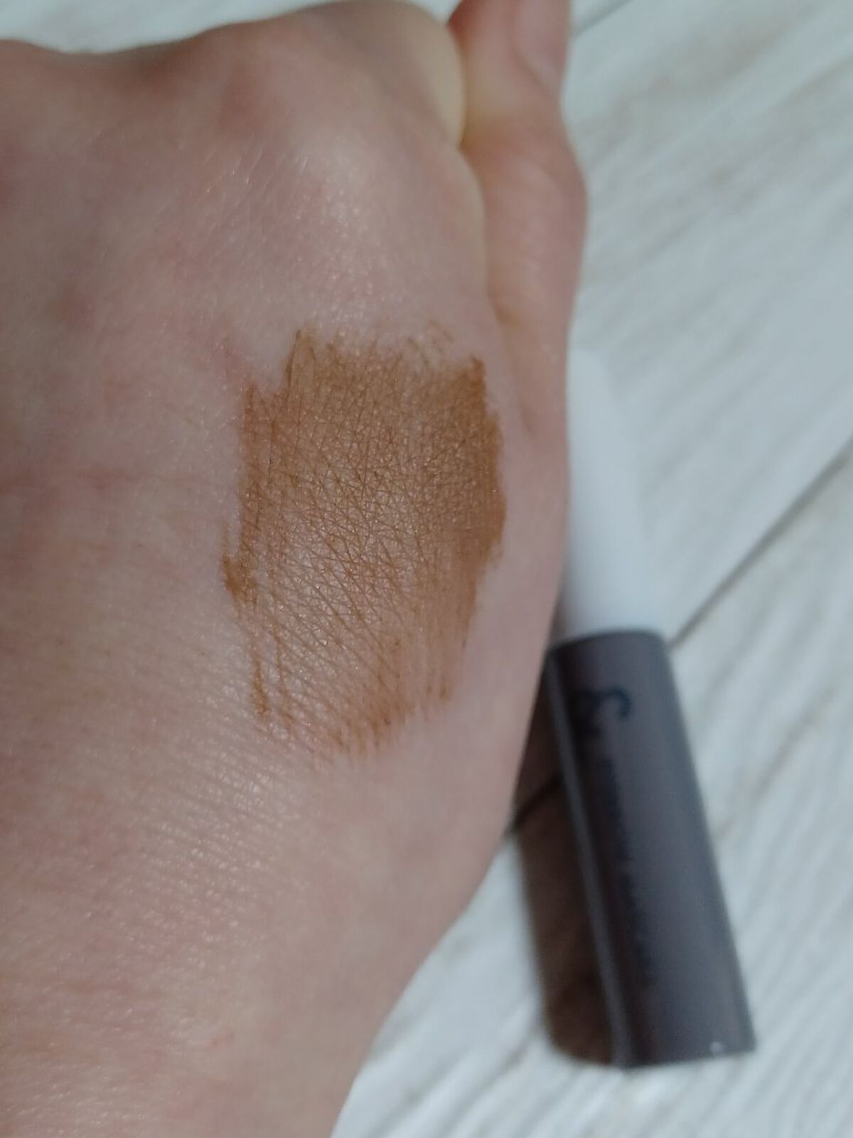 &.眉カラーマスカラ ライトブラウン/DAISO/眉マスカラを使ったクチコミ（2枚目）