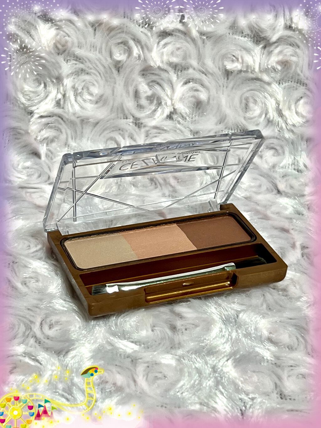 ノーズ＆アイブロウパウダー/CEZANNE/パウダーアイブロウを使ったクチコミ（1枚目）