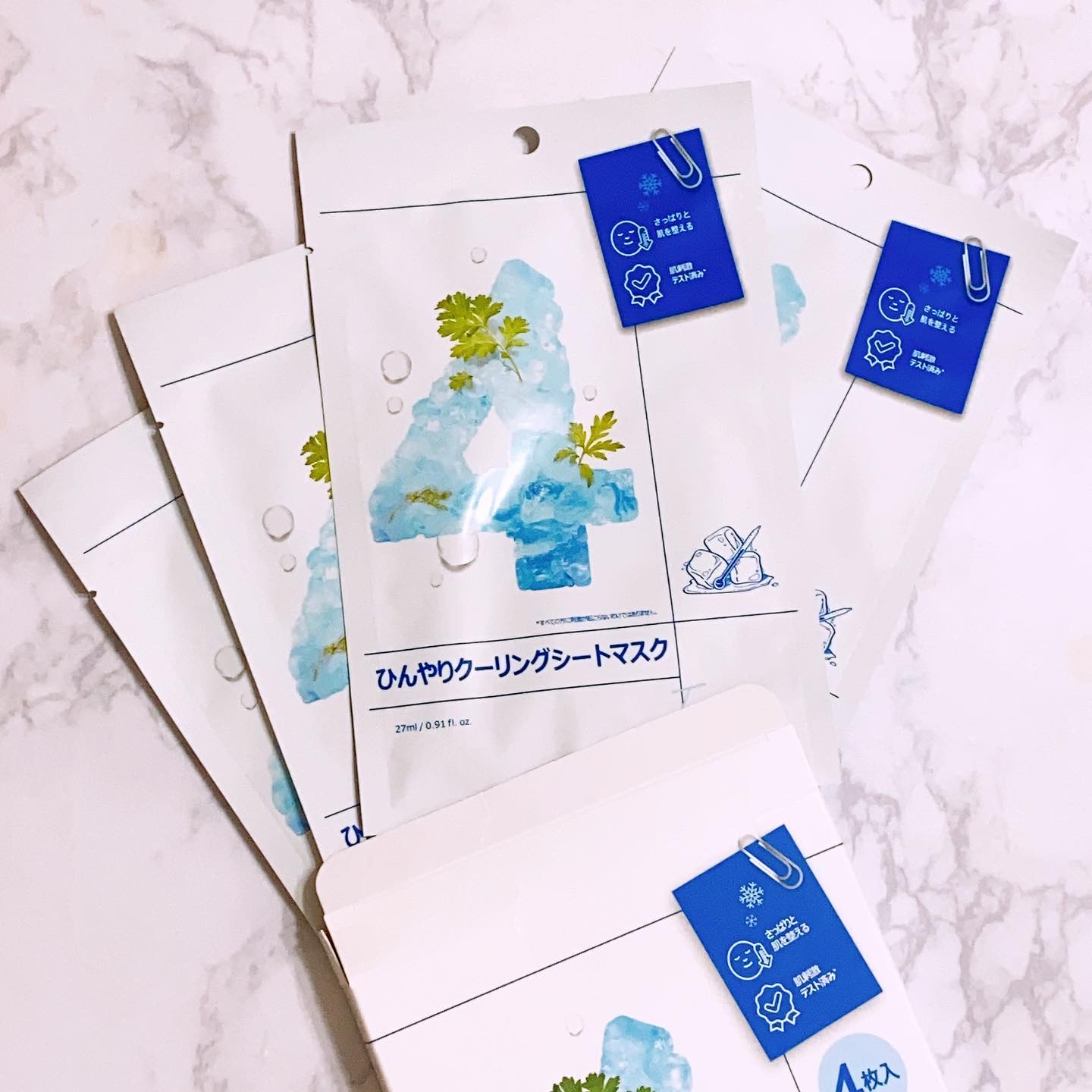 4番 ひんやりクーリングシートマスク/numbuzin/シートマスク・パックを使ったクチコミ（2枚目）