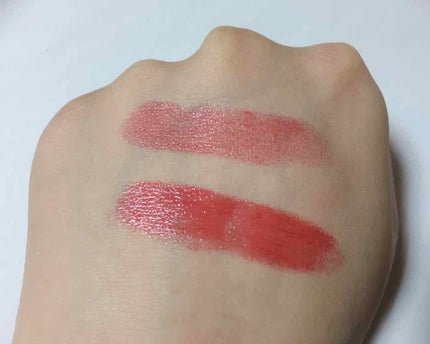 ラスティンググロスリップ/CEZANNE/口紅を使ったクチコミ(3枚目)