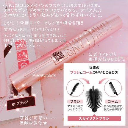 スカイハイ/MAYBELLINE NEW YORK/マスカラを使ったクチコミ(2枚目)