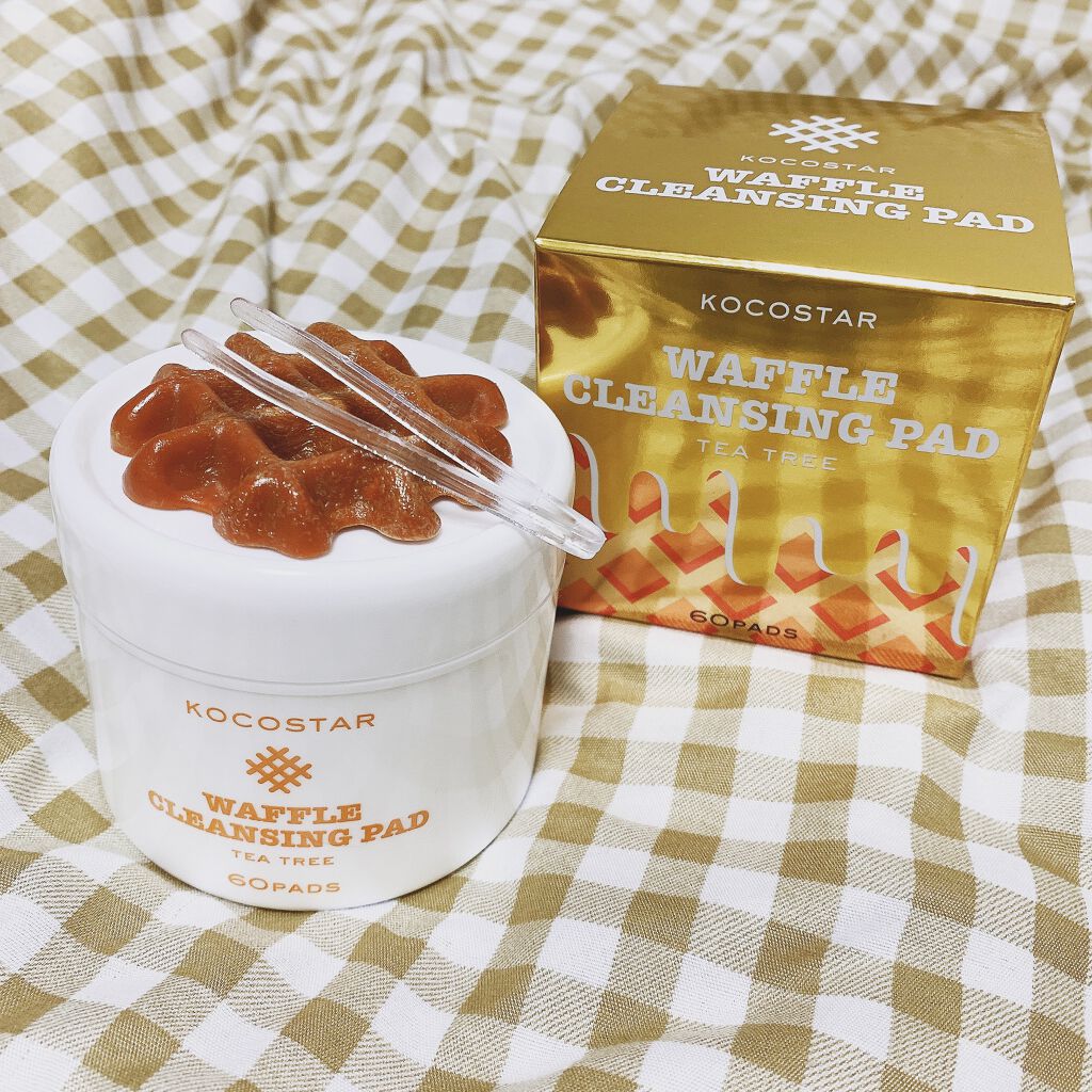 ワッフルクレンジングパッド60P/KOCOSTAR(ココスター)/クレンジングシートを使ったクチコミ(1枚目)