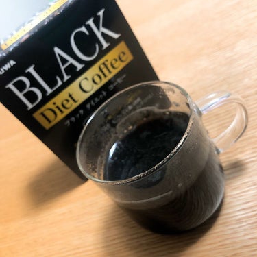 ブラックダイエットコーヒー/ユーワ/ドリンクを使ったクチコミ（1枚目）