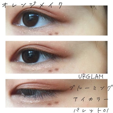 UR GLAM　BLOOMING EYE COLOR PALETTE/U R GLAM/パウダーアイシャドウを使ったクチコミ（1枚目）