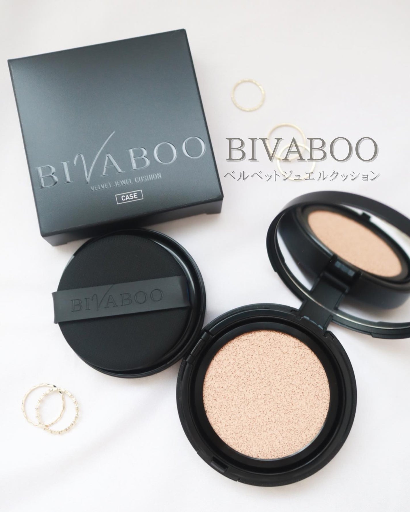 ベルベットジュエルクッション/BIVABOO/クッションファンデーションを使ったクチコミ(1枚目)
