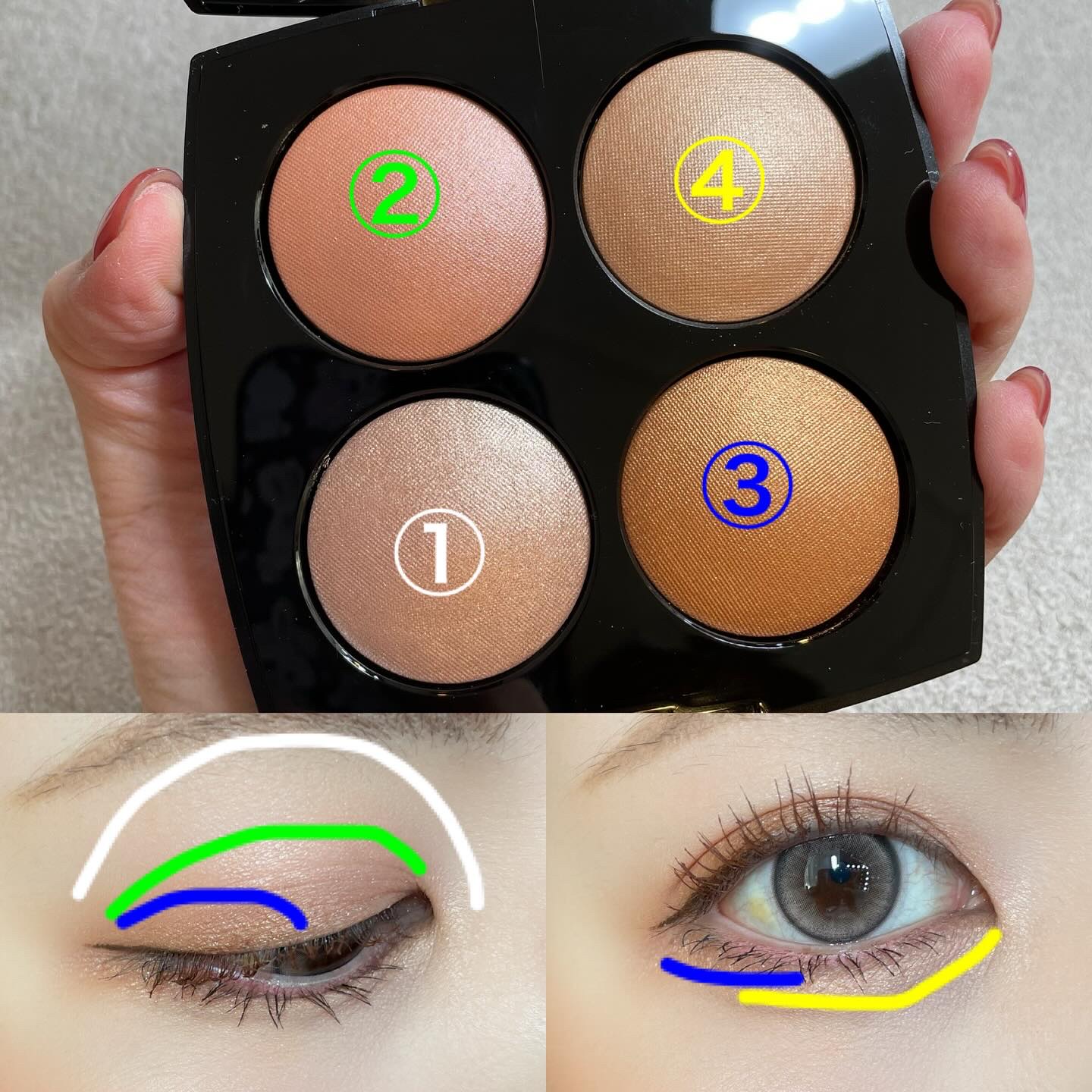 豆*)様 CHANEL JEUX DE LUMIÈRES アイシャドウパレット 豆*)様