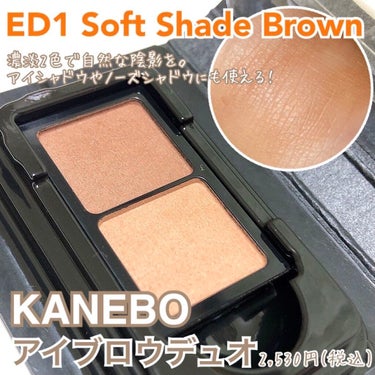 アイブロウデュオ ED1 Soft Shade Brown /KANEBO/パウダーアイブロウを使ったクチコミ（1枚目）