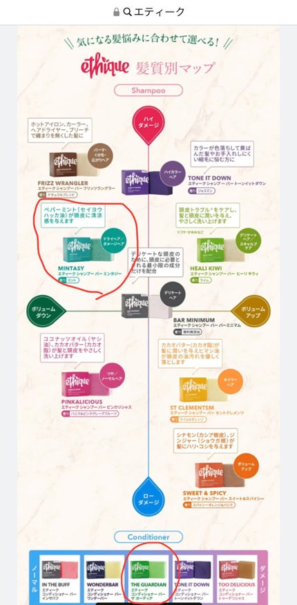 Ethique シャンプー バー ミンタジーのクチコミ「【使った商品】Ethique
エティーク (固形シャンプー コンディショナー)
- ̗̀ 𖤐ミ.....」(2枚目)