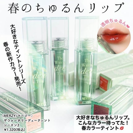 ザ ウォータリーデューティント/MERZY/リップティントを使ったクチコミ(3枚目)