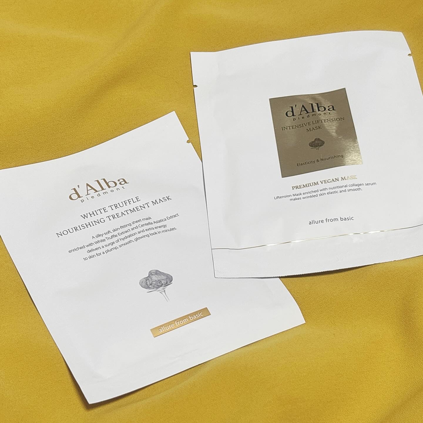 ホワイトトリュフナリシングトリートメントマスク/ダルバ/シートマスク・パックを使ったクチコミ（1枚目）