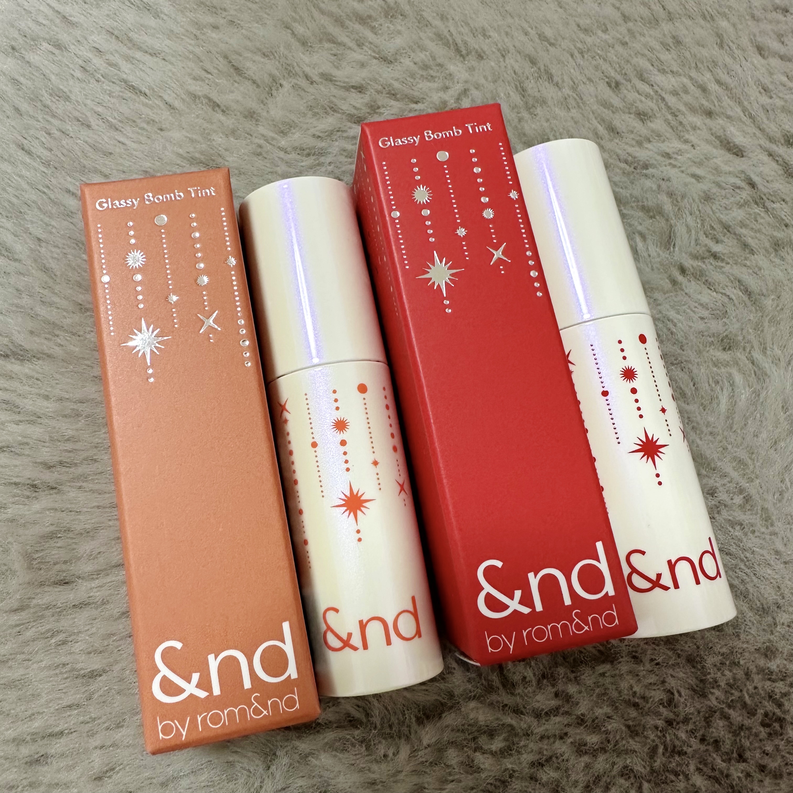 アンドバイロムアンド　グラッシーボムティント/&nd by rom&nd/リップティントを使ったクチコミ（1枚目）