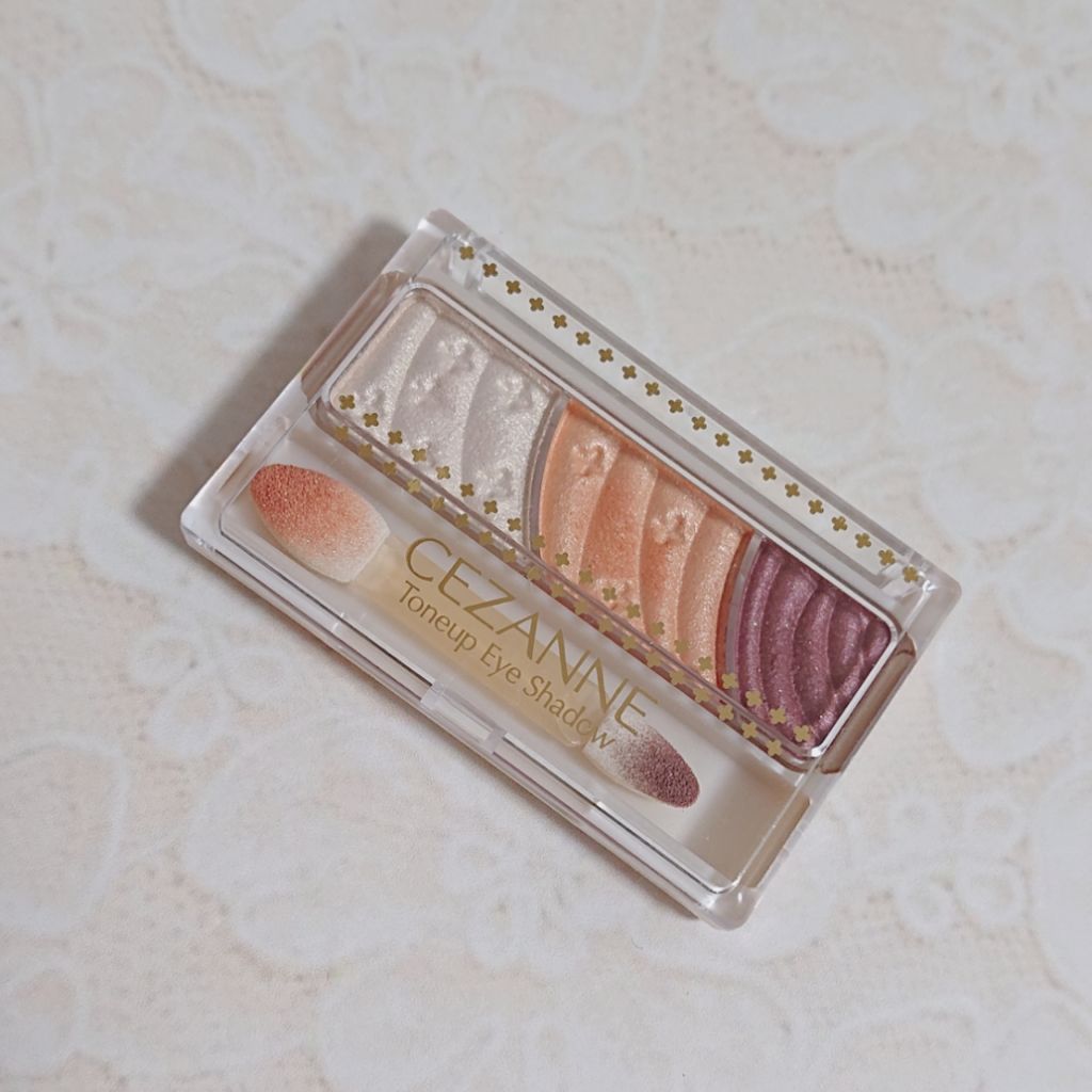 トーンアップアイシャドウ/CEZANNE/アイシャドウパレットを使ったクチコミ(1枚目)