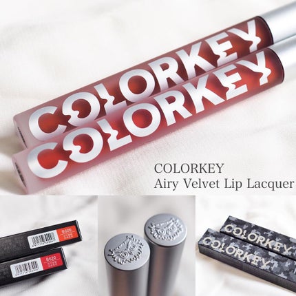 エアリーベルベットリップラッカー/COLORKEY/口紅を使ったクチコミ(2枚目)