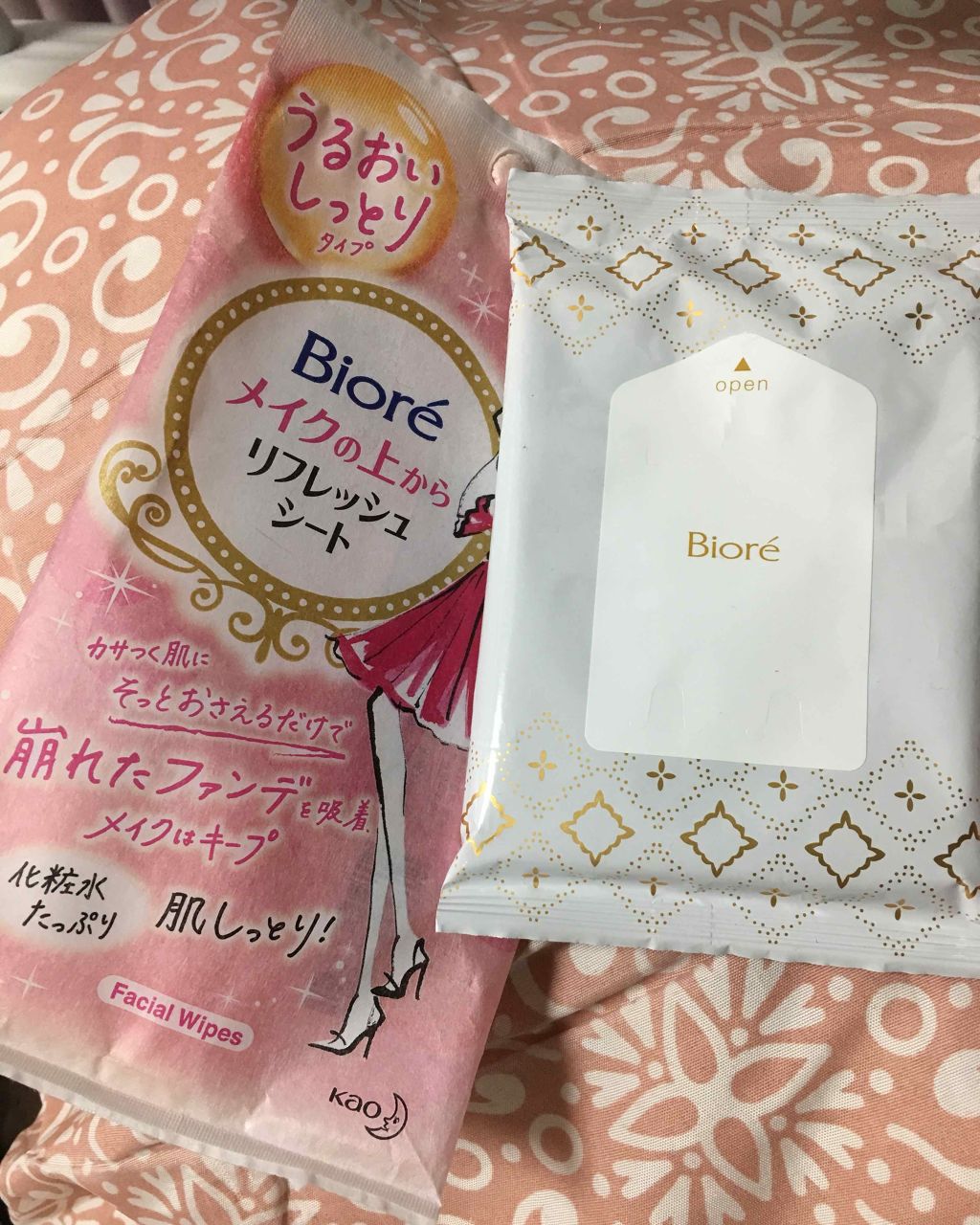 メイクの上からリフレッシュシート うるおいしっとりタイプ/ビオレ/フェイスシートを使ったクチコミ(1枚目)