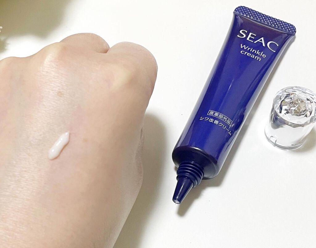 シワ改善クリームプレミアム/SEAC/アイケア・アイクリームを使ったクチコミ（2枚目）