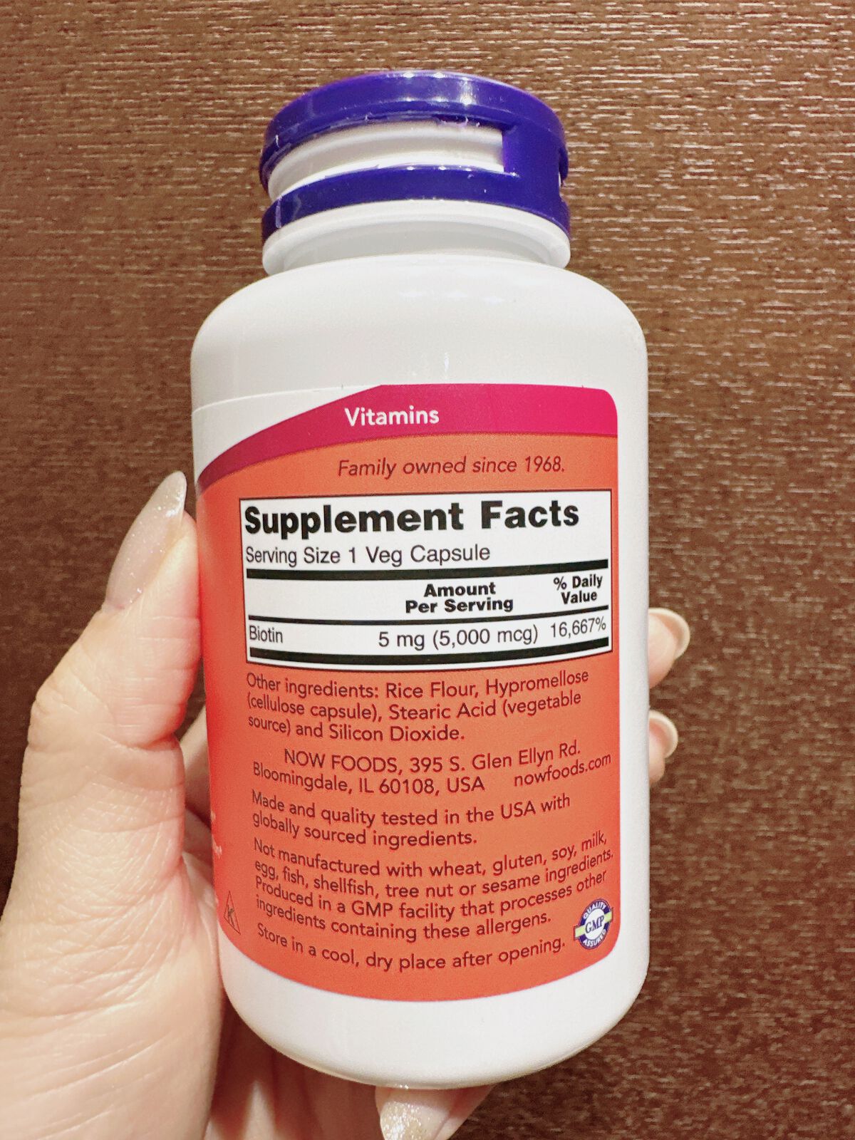 ビオチン/Now Foods/健康サプリメントを使ったクチコミ（3枚目）