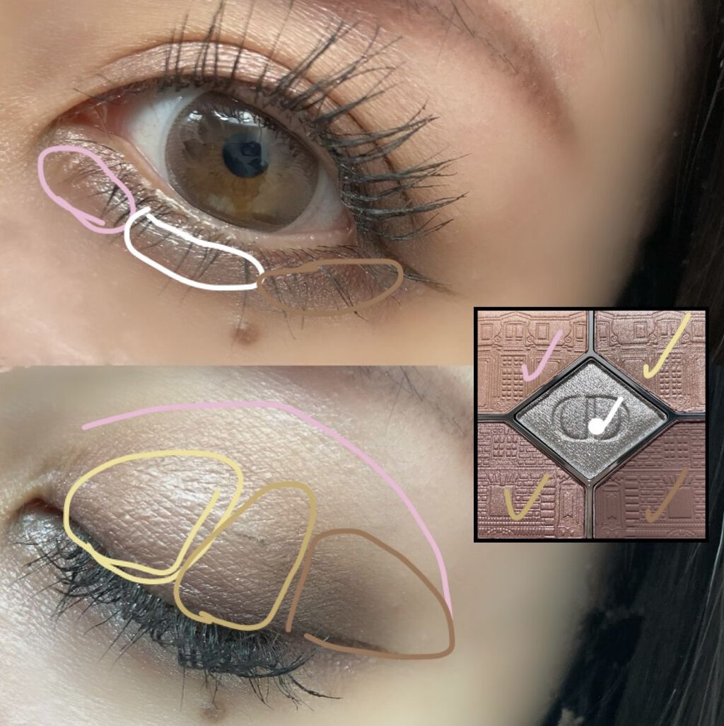 サンク クルール クチュール 〈アトリエ オブ ドリームズ〉/Dior/アイシャドウパレットを使ったクチコミ（3枚目）